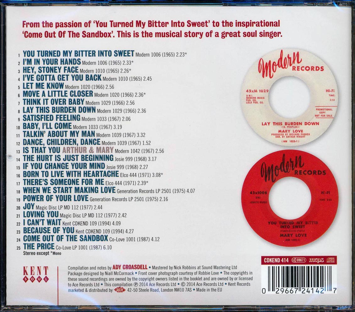 Mary Love - Lay This Burden Down: The Very Best Of Mary Love (25 tracks)