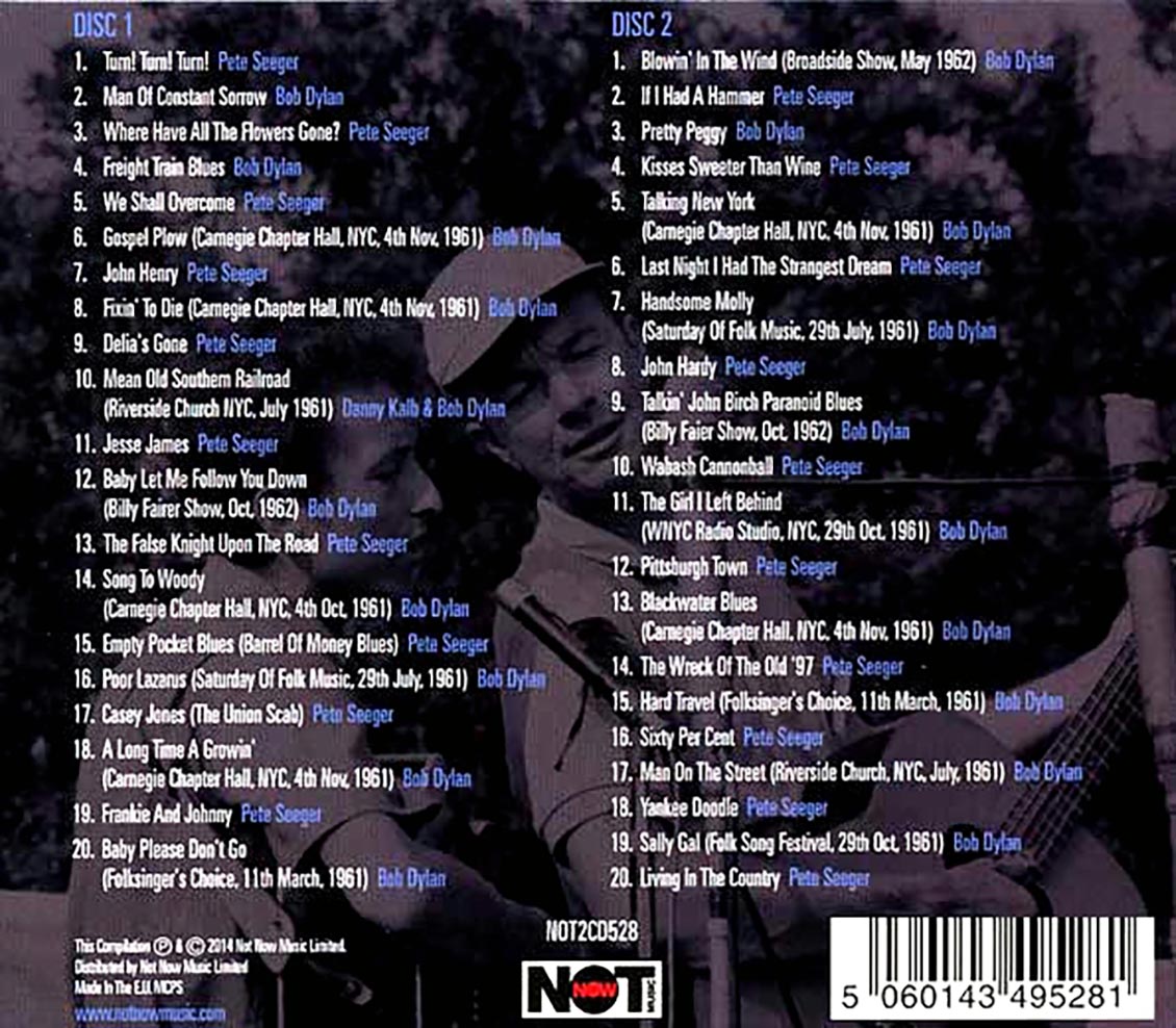 Bob Dylan, Pete Seeger - Bob Dylan Vs Pete Seeger: The Singer And The Song (40 tracks) (2xCD)