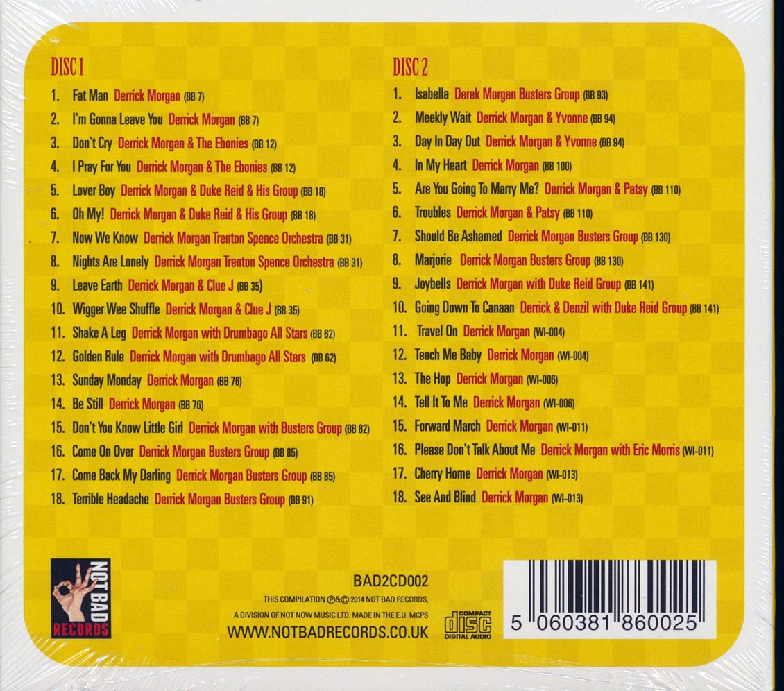 Derrick Morgan - The Singles Collection 1960-1962 (36 tracks) (2xCD)