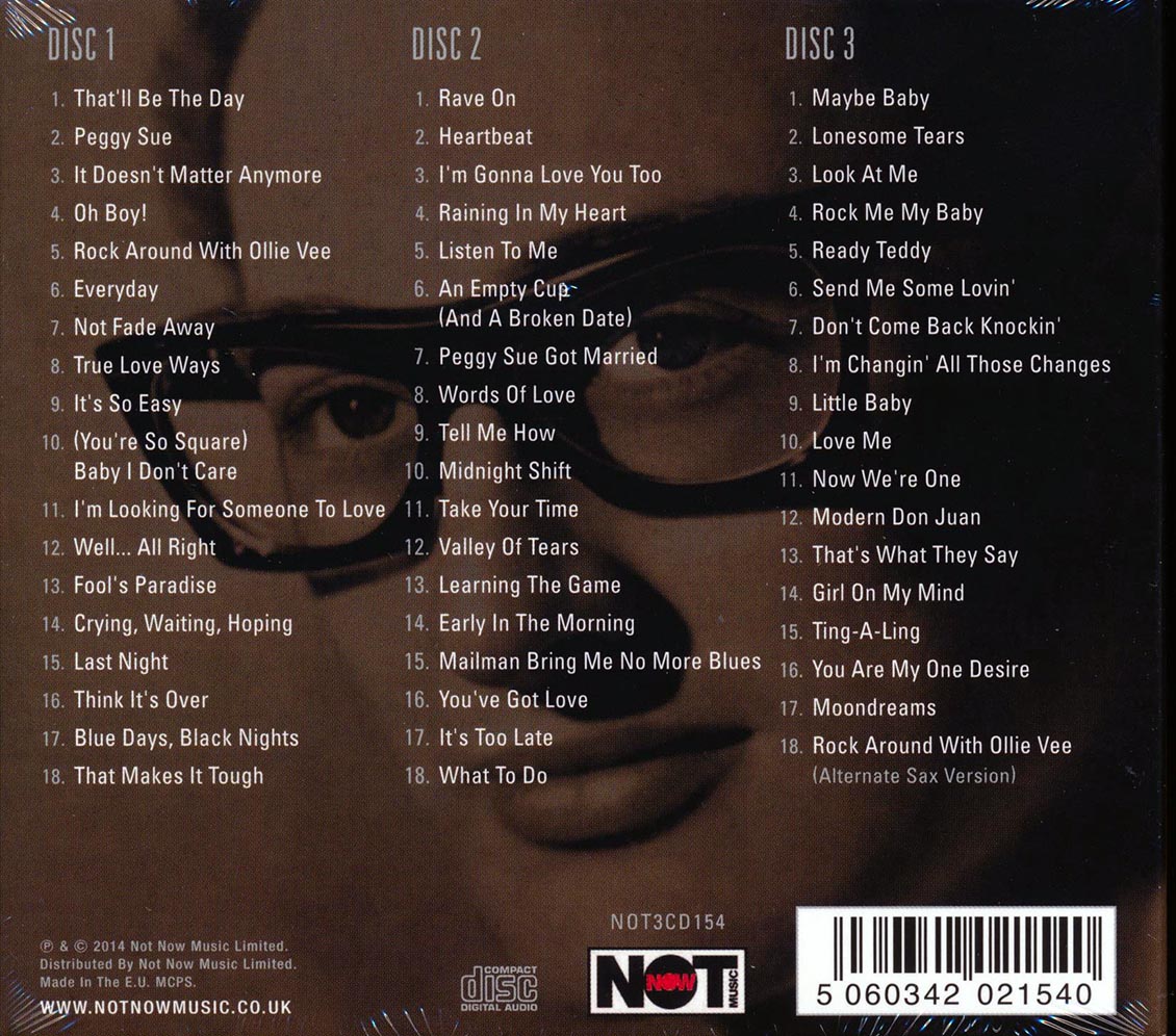 Buddy Holly & The Crickets - The Very Best Of Buddy Holly & The Crickets (54 tracks) (3xCD) (deluxe 3-fold digipak)