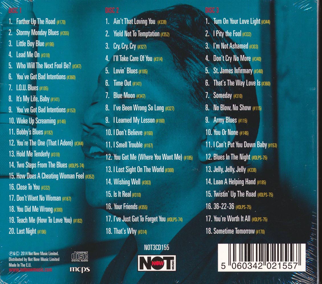 Bobby Blue Bland - The Duke Years 1952-1962: A Decade Of Blues, Soul & R & B (56 tracks) (3xCD) (deluxe 3-fold digipak)