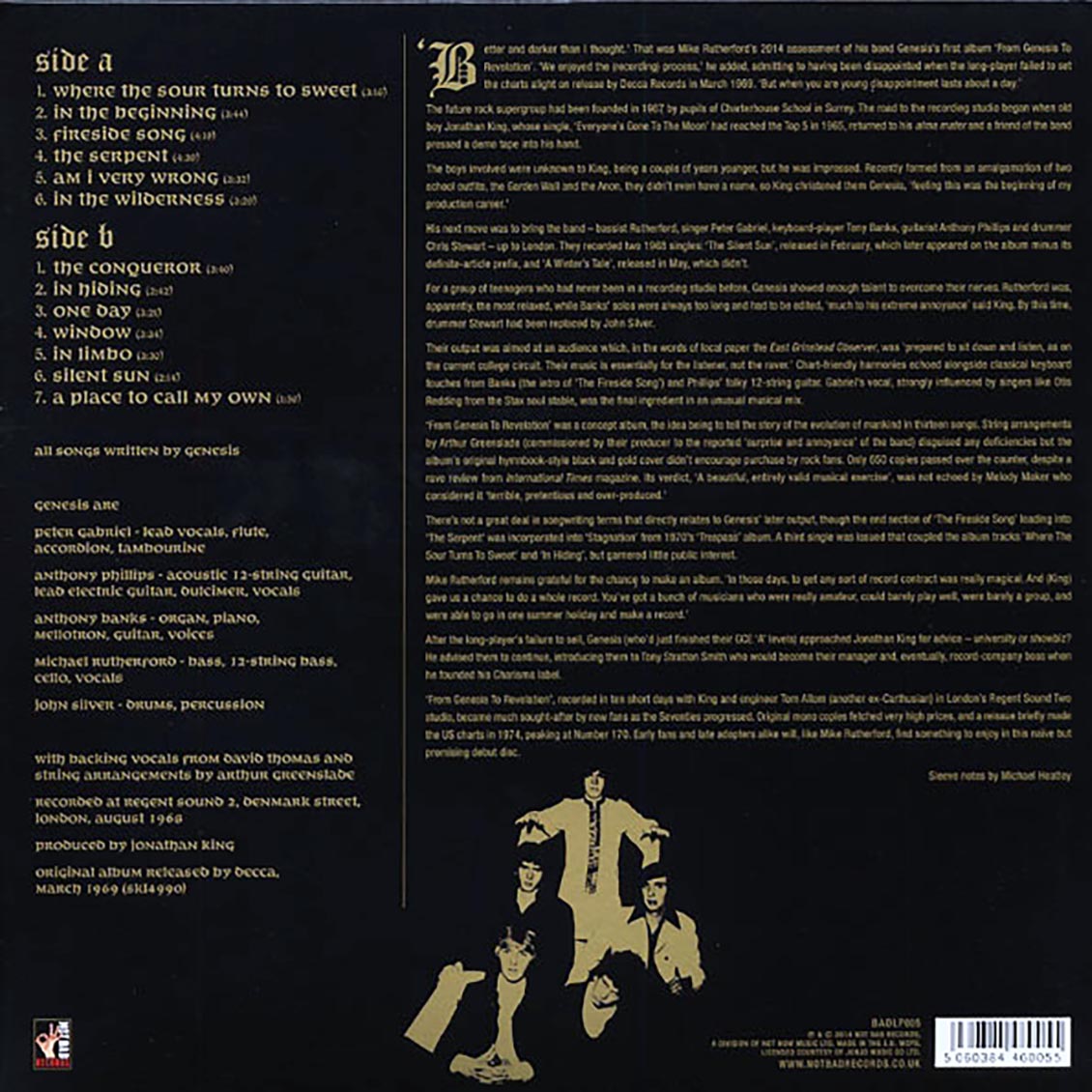 Genesis - From Genesis To Revelation (180g) (colored vinyl)