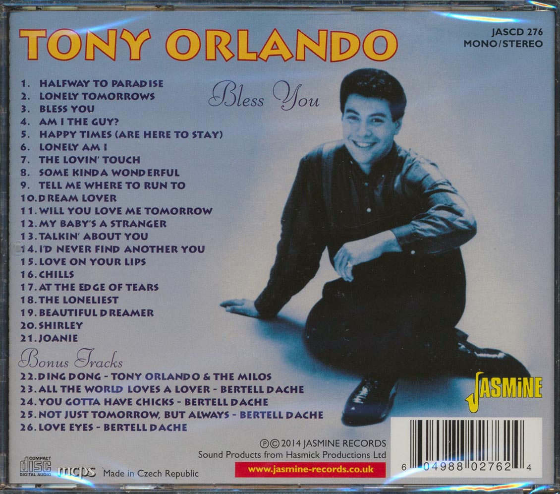 Tony Orlando - Bless You (26 tracks)