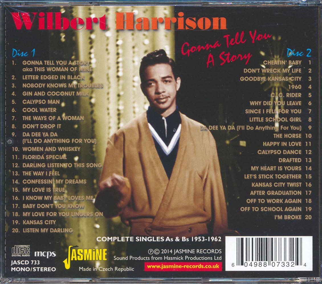 Wilbert Harrison - Gonna Tell You A Story: Complete Singles As & Bs 1953-1962 (40 tracks) (2xCD)