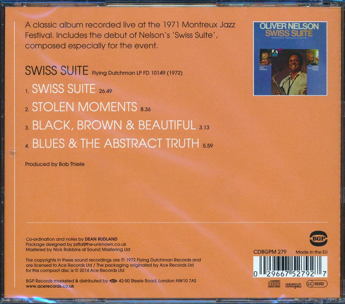 Oliver Nelson - Swiss Suite