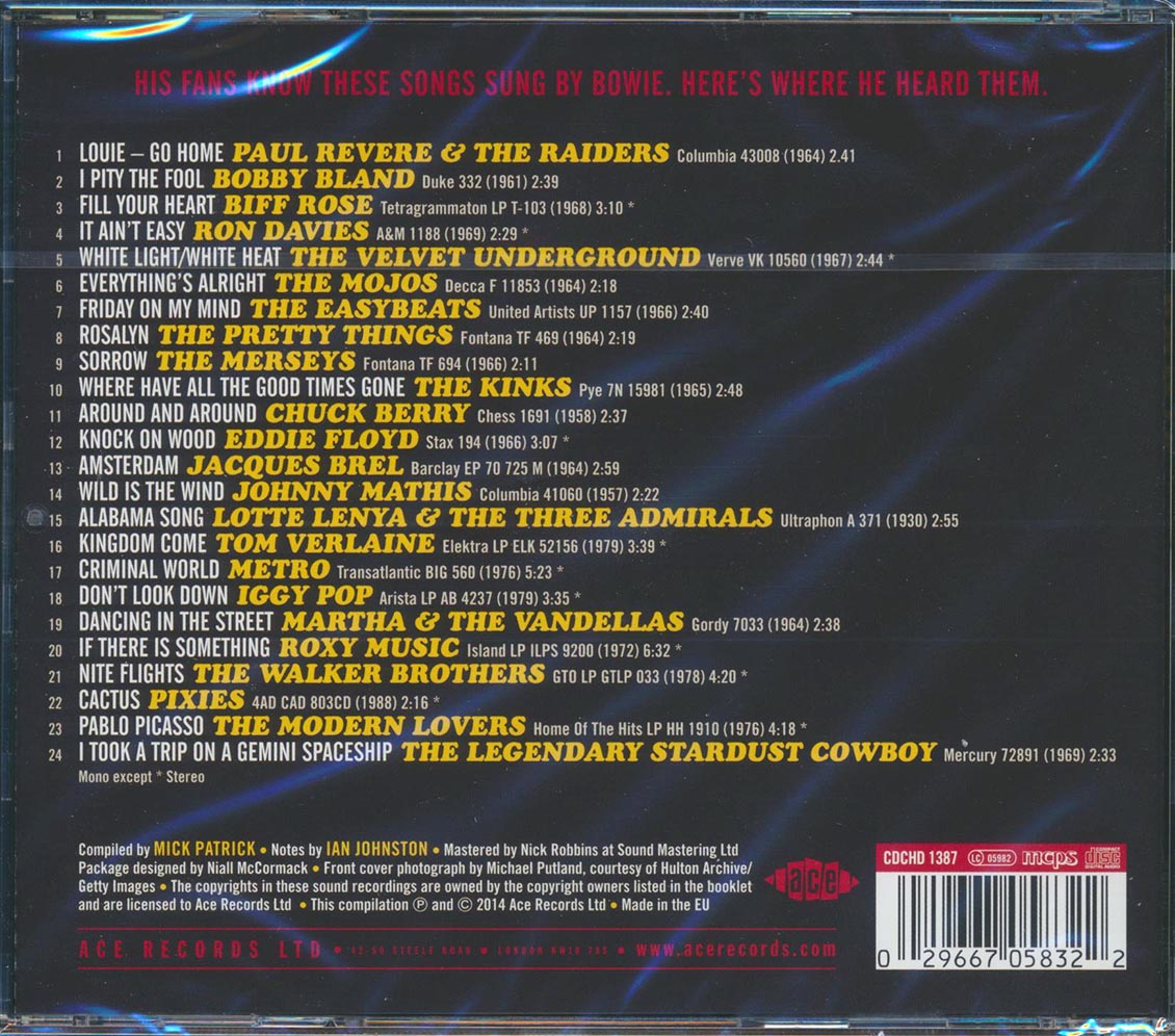 Various - Bowie Heard Them Here First (David Bowie) (24 tracks)