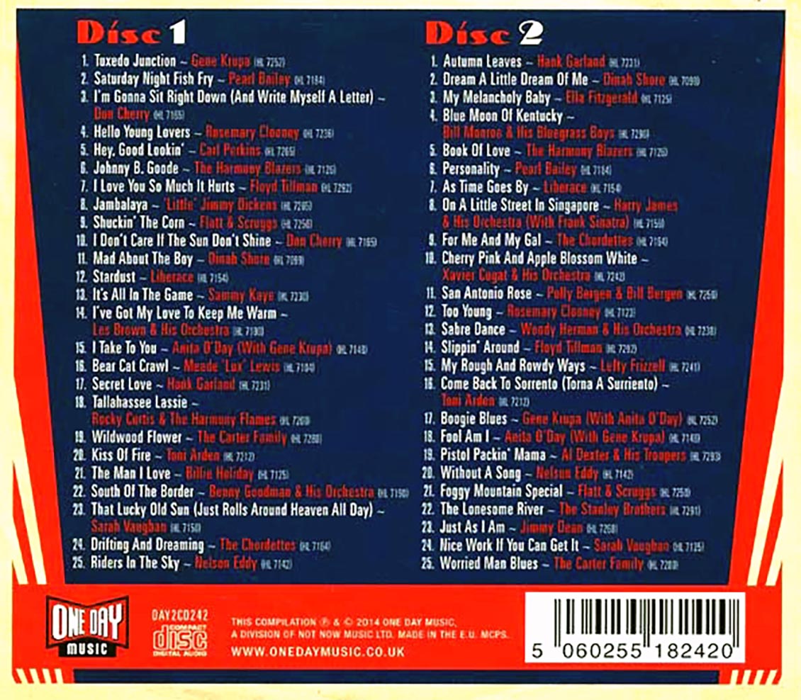 Billie Holiday, Gene Krupa, Ella Fitzgerald, Benny Goodman, Etc. - Tuxedo Junction: The Harmony Records Story 1957-1962 (50 tracks) (2xCD) (deluxe 3-fold digipak)