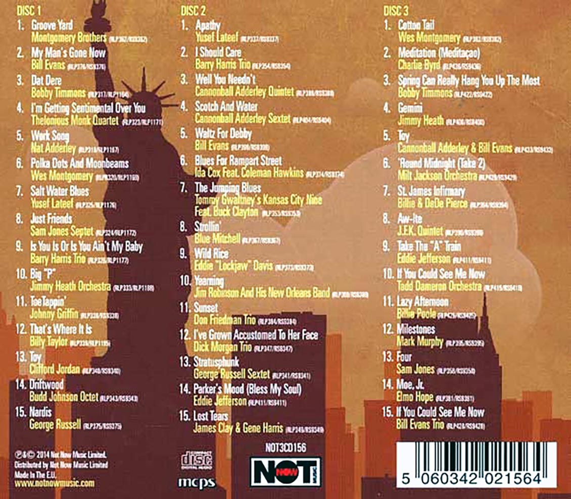 Various - Groove Yard: Jazz From The Riverside Vaults (45 tracks) (3xCD) (deluxe 3-fold digipak)
