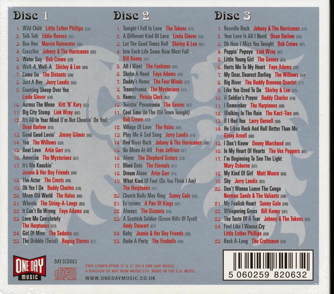 Link Wray, Johnny & The Hurricanes, Bob Crewe, Etc. - Wild Child: The Warwick Records Story 1959-1962 (75 tracks) (3xCD) (deluxe 3-fold digipak)