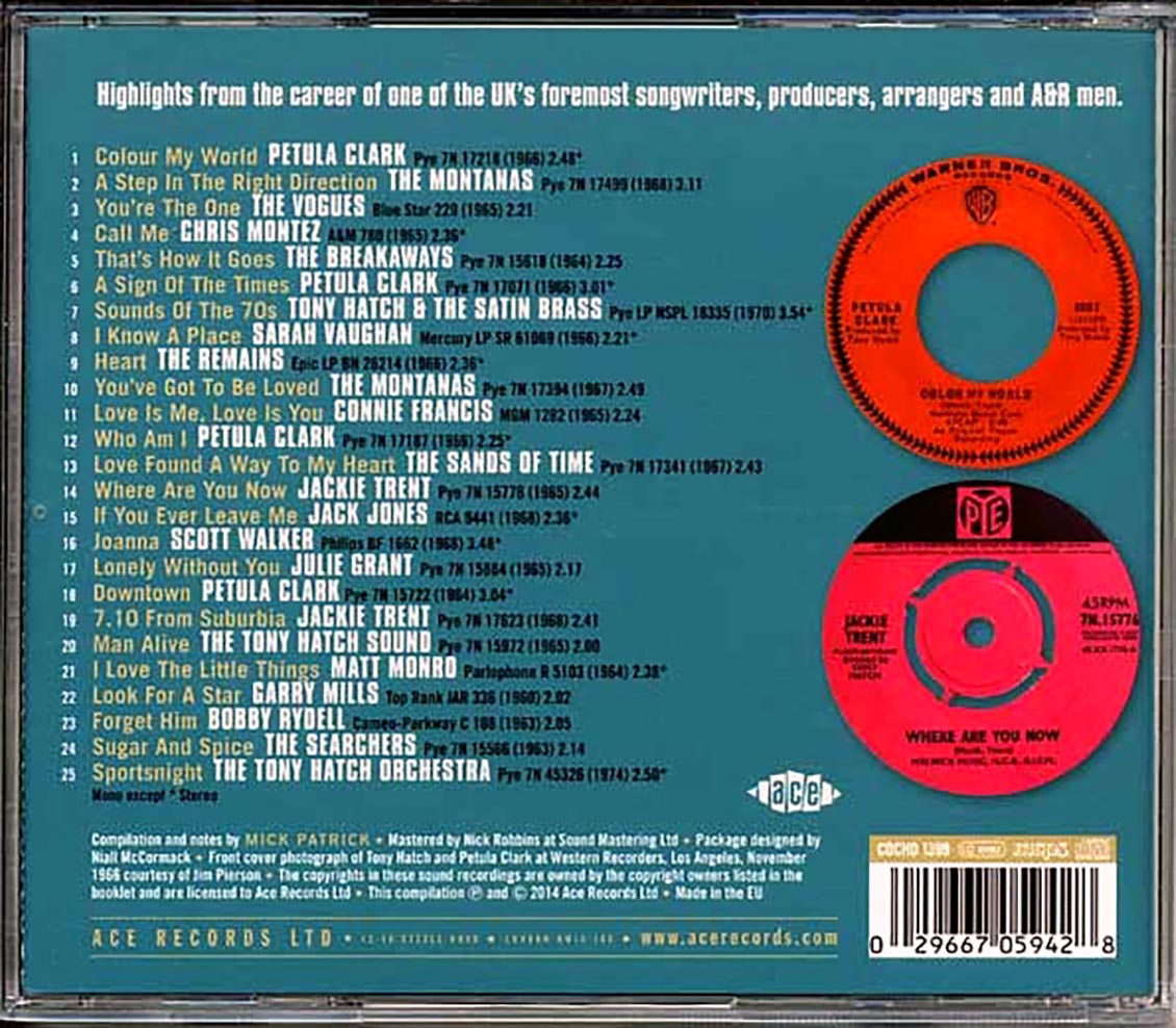 Various - Colour My World: The Songs Of Tony Hatch (25 tracks)