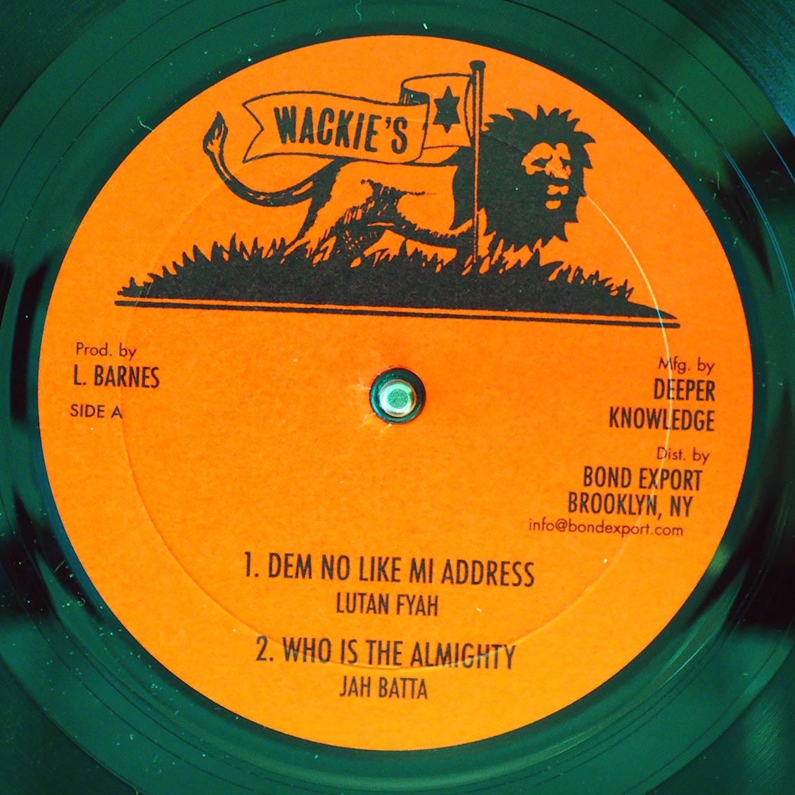 Lutan Fyah - Dem No Like Mi Address; Jah Batta - Who Is The Almighty  /  Bullwackie - 225th St Dubwise Style; Version 2