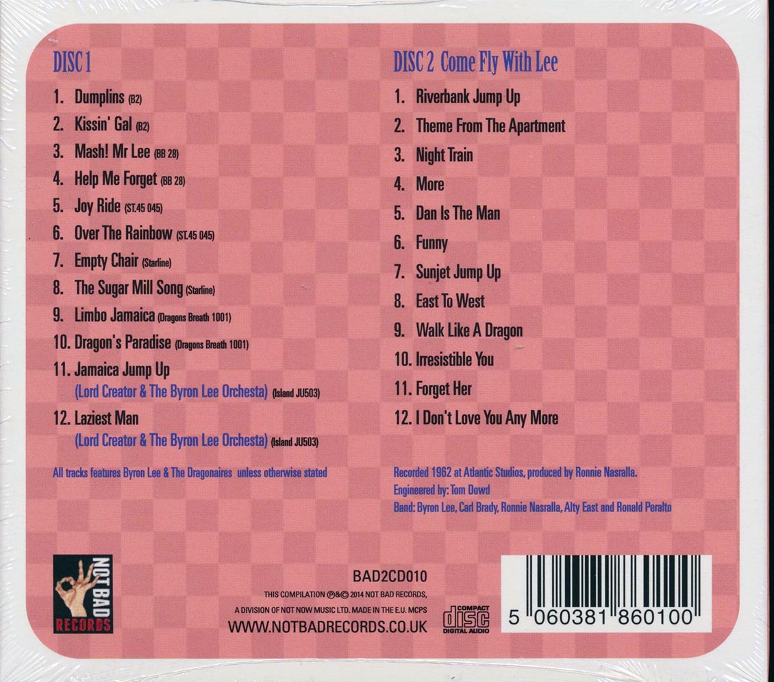 Byron Lee & The Dragonaires - The Singles Collection 1960-1962 (24 tracks) (2xCD)