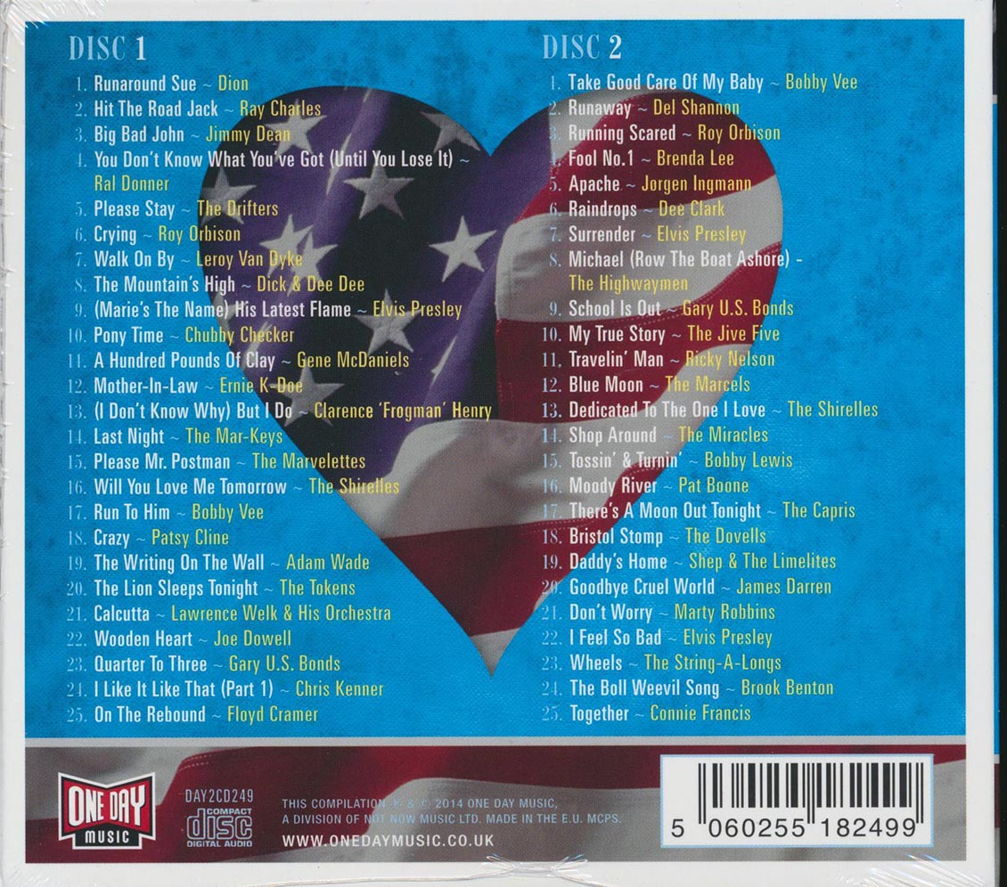 Ray Charles, Del Shannon, Dion, Patsy Cline, Etc. - American Heartbeat 1961 (49 tracks) (2xCD) (deluxe 3-fold digipak)