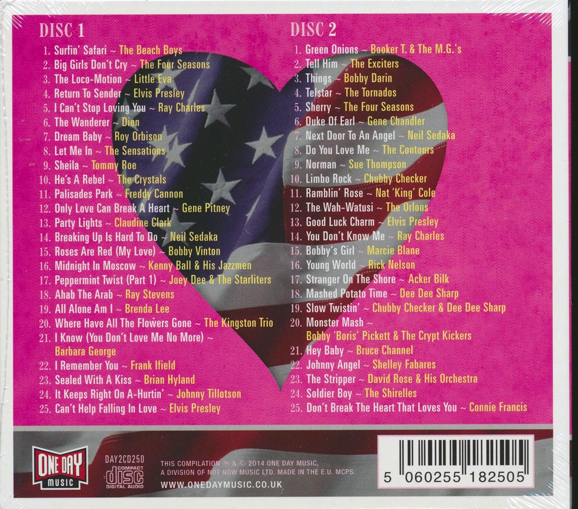Various - American Heartbeat 1962 (50 tracks) (2xCD) (deluxe 3-fold digipak)