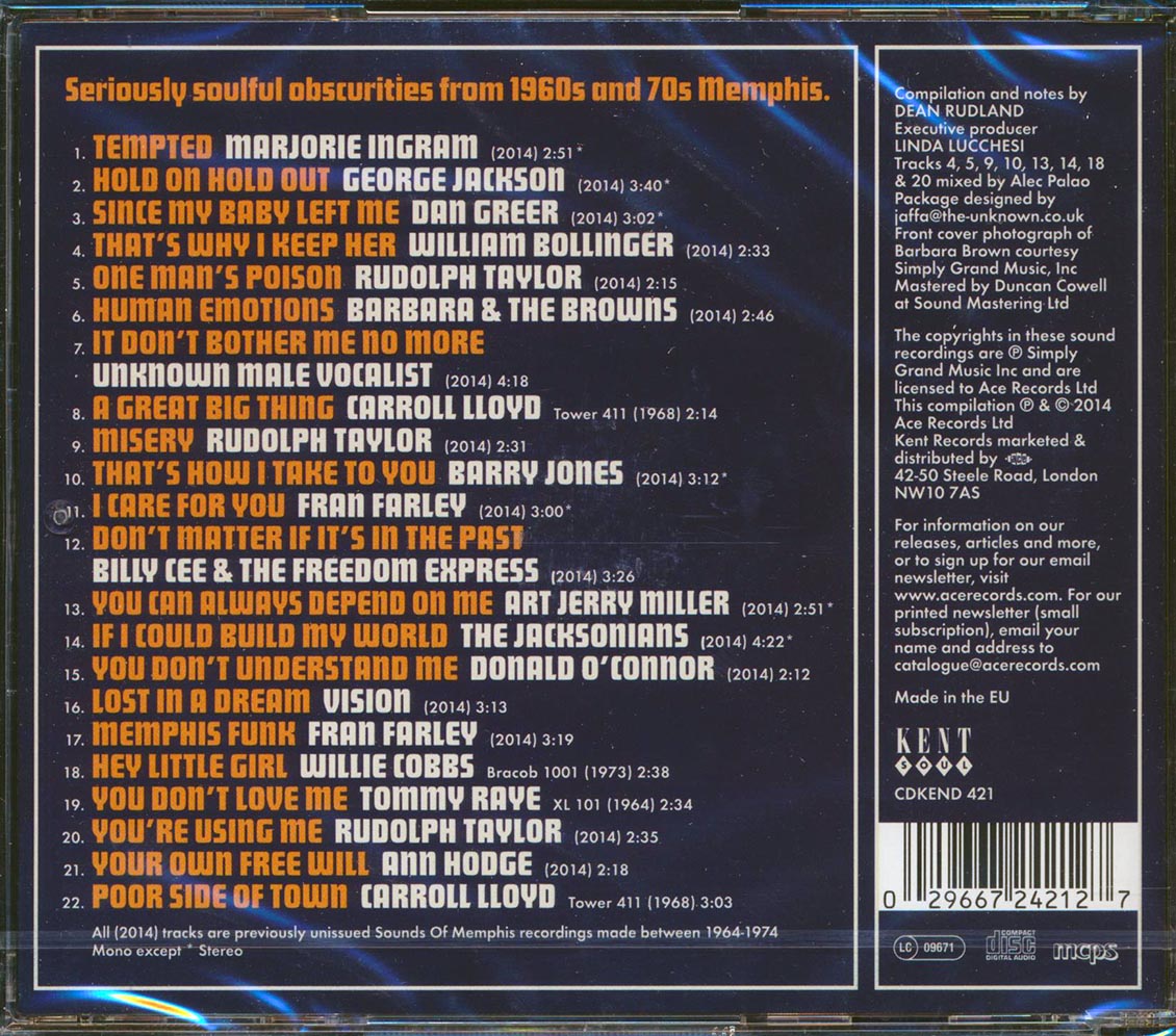 Various - More Lost Soul Gems From Sounds Of Memphis (22 tracks)