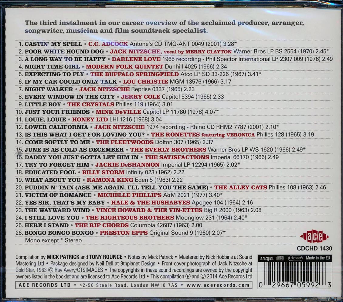Jack Nitzsche, Jerry Cole, The Buffalo Springfield, Etc. - Night Walker: The Jack Nitzsche Story Volume 3 (26 tracks)