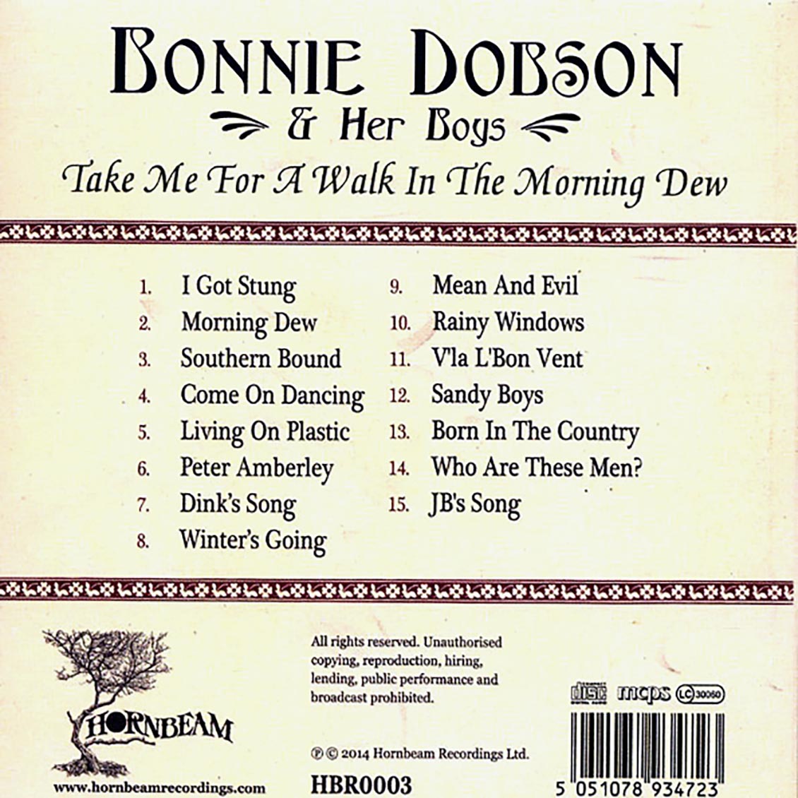 Bonnie Dobson - Take Me For A Walk In The Morning Dew