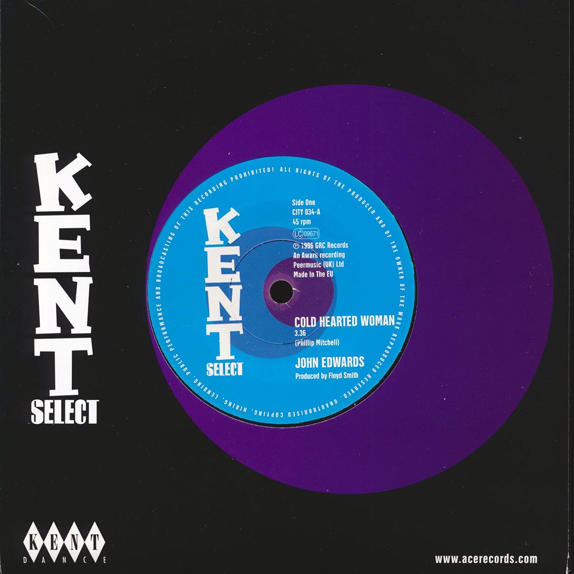 John Edwards - Cold Hearted Woman  /  John Edwards - Ain't That Good Enough