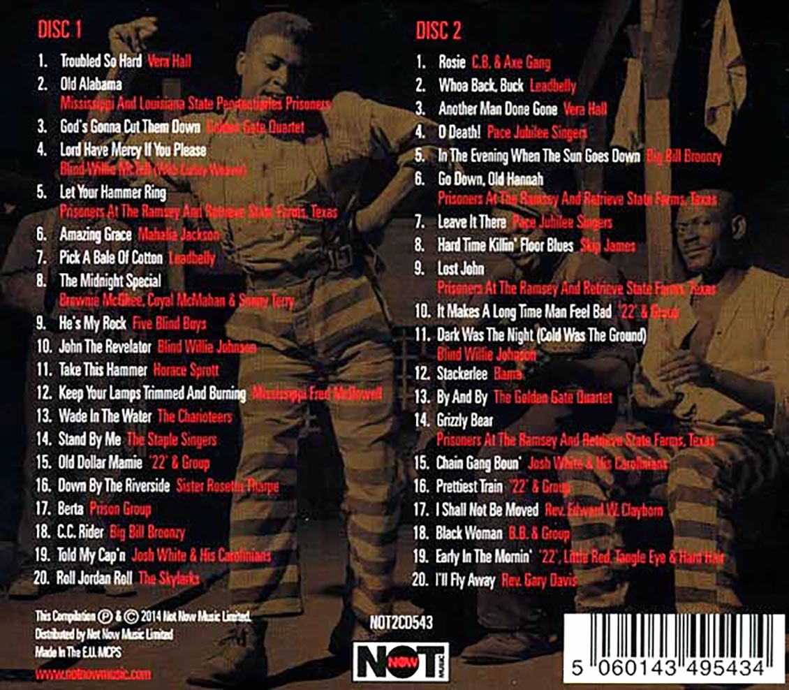 Various - Trouble So Hard: 40 Prison Songs From The Chain Gang (40 tracks) (2xCD)