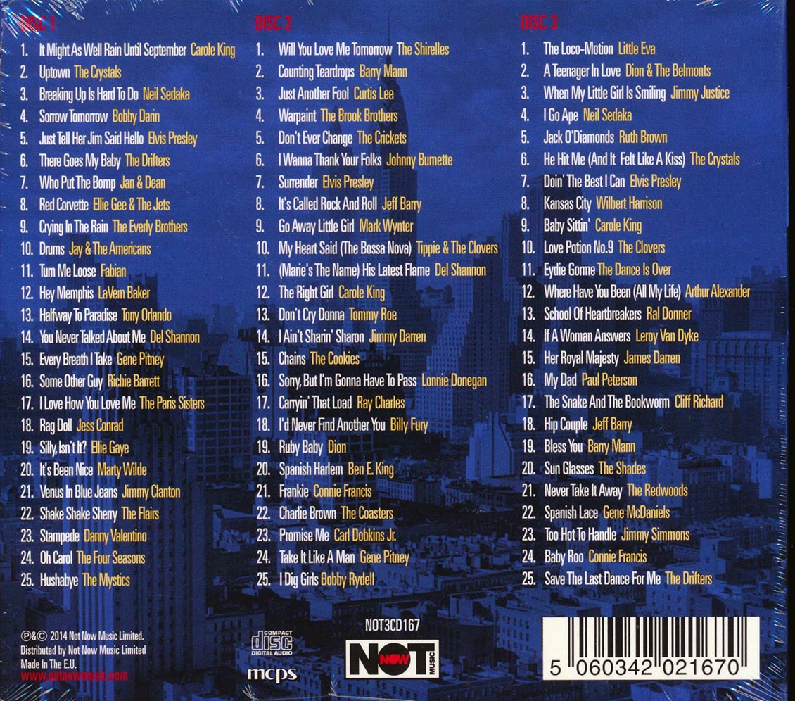 Various - Brill & Broadway: 75 Hits From The Original Home Of Songwriting (75 tracks) (3xCD) (deluxe 3-fold digipak)