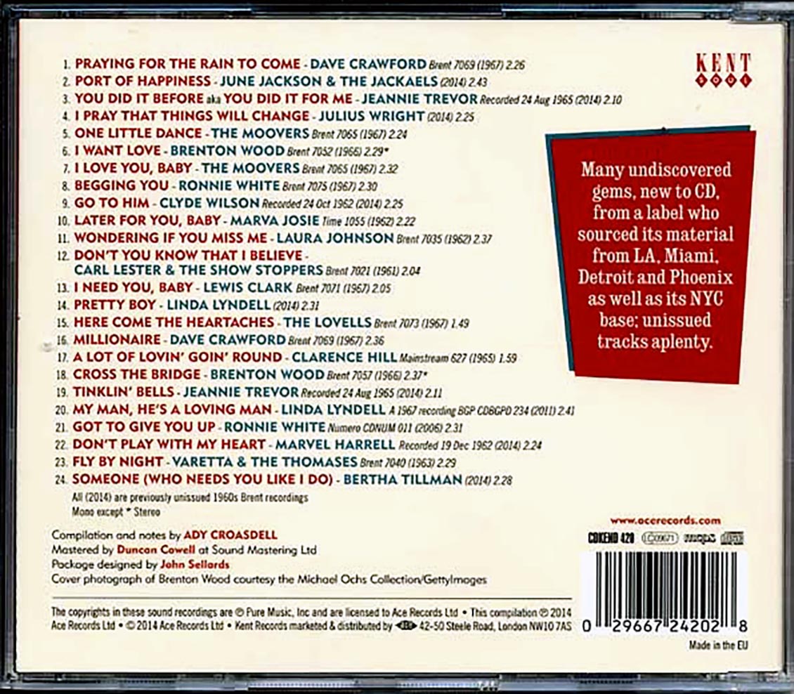 Various - Brent: Superb 60s Soul Sounds (24 tracks)