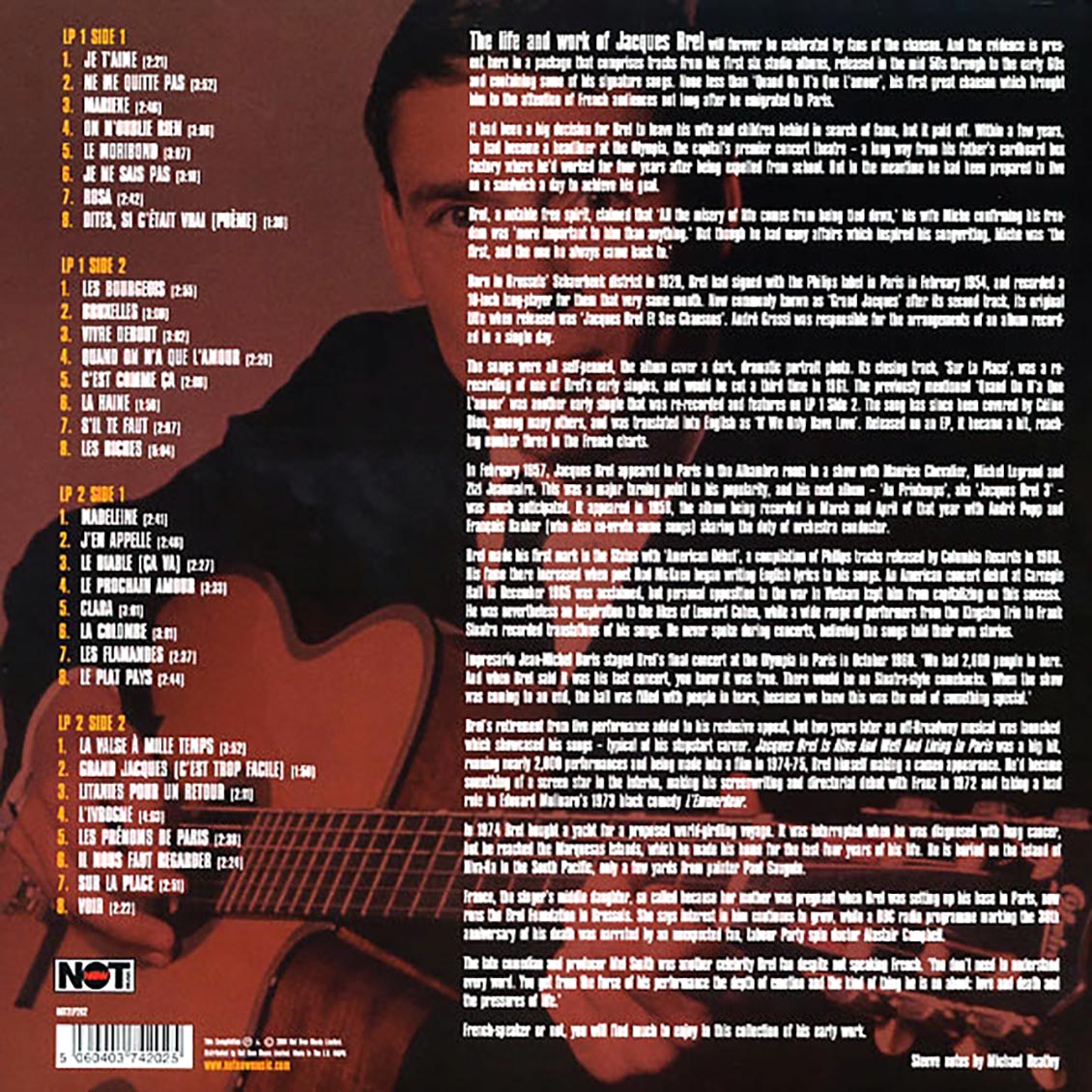 Jacques Brel - Ne Me Quitte Pas (2xLP) (180g)