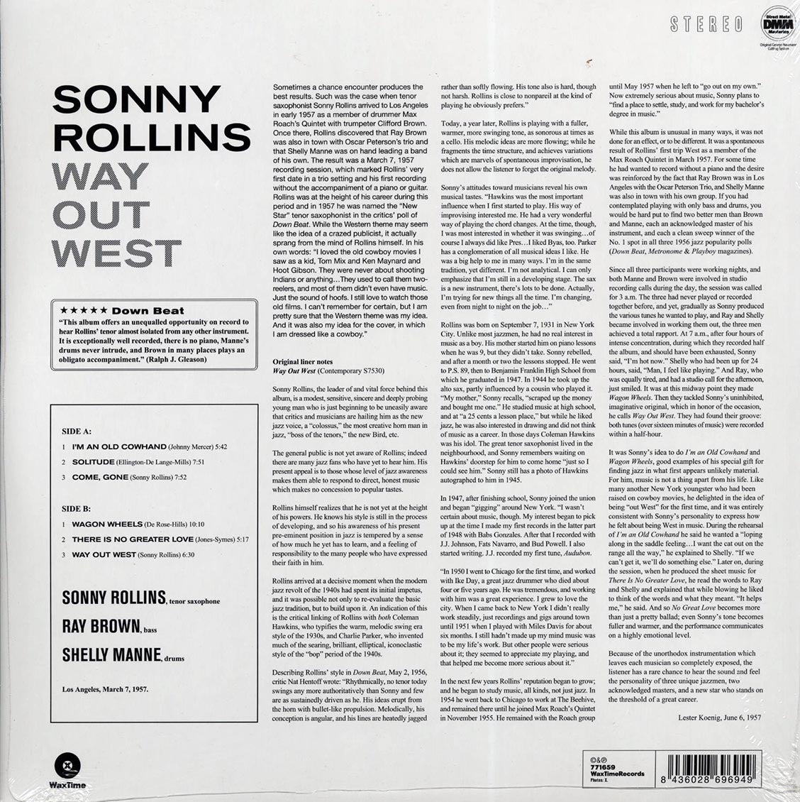 Sonny Rollins - Way Out West (180g)