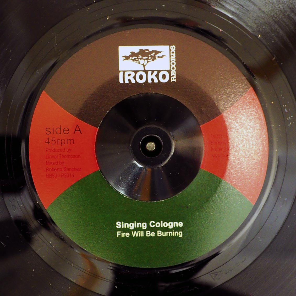 Singing Cologne - Fire Will Be Burning  /  Lone Ark Riddim Force - Dub Version