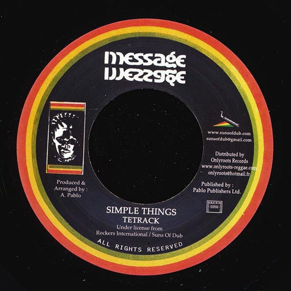 Tetrack - Simple Things  /  Augustus Pablo, Rockers International Band - African Step (France press)