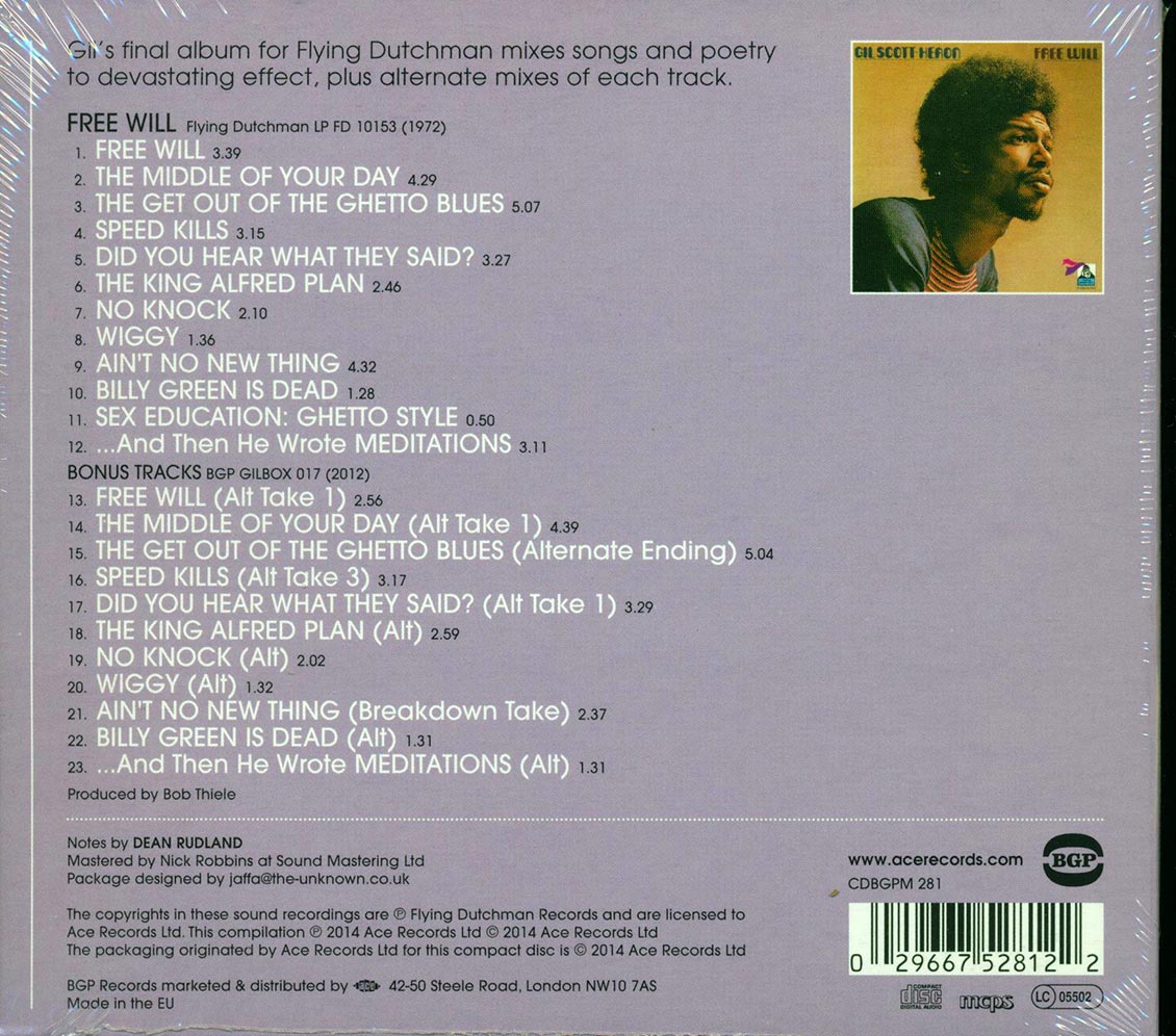 Gil Scott-Heron - Free Will (23 tracks)