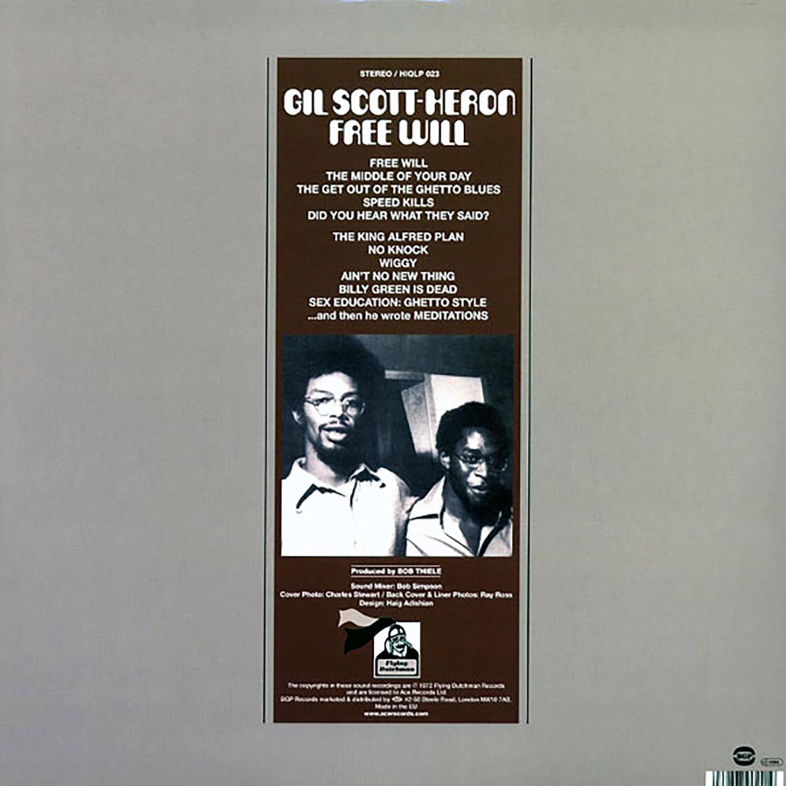 Gil Scott-Heron - Free Will (180g)