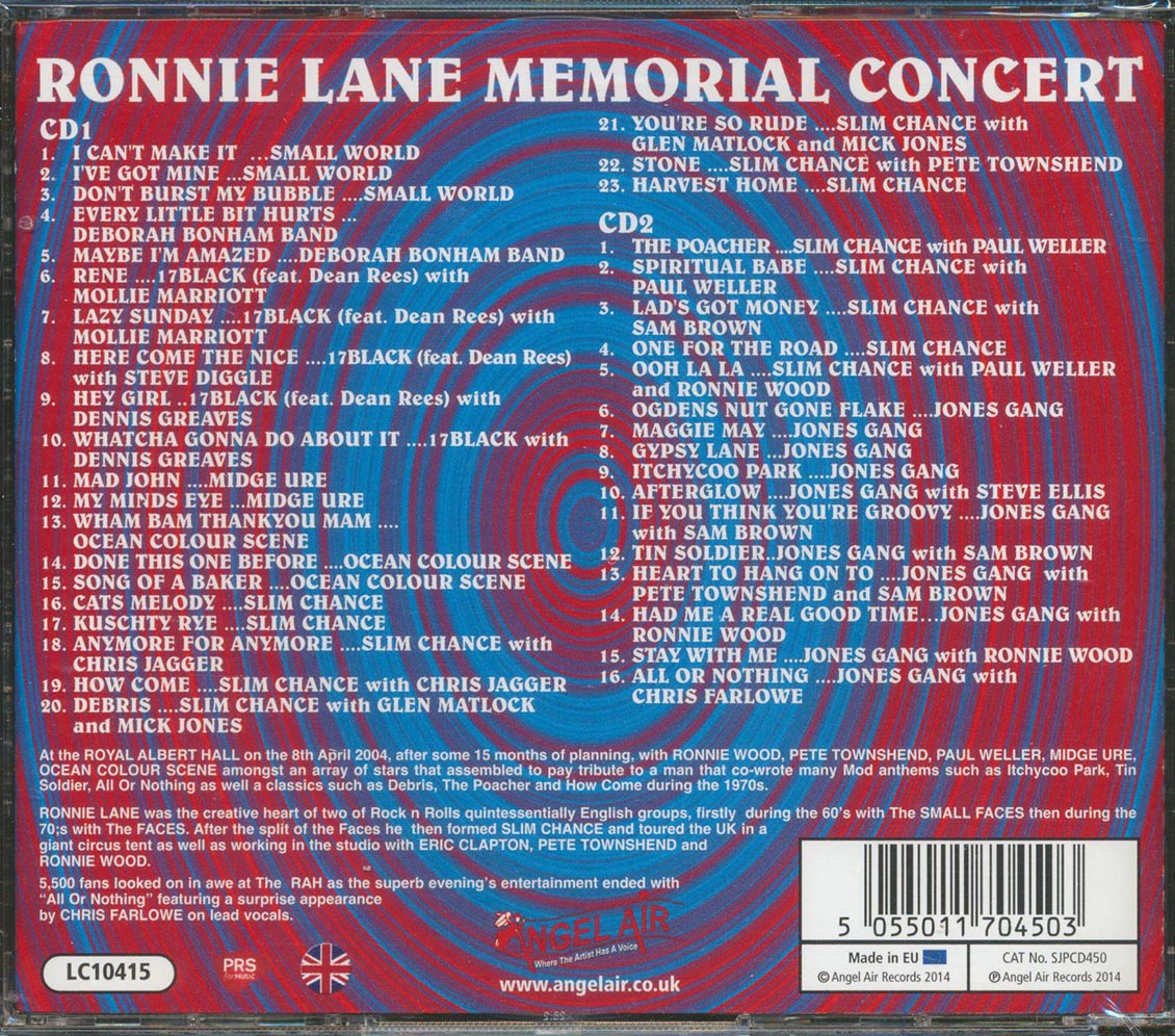 Various - Ronnie Lane Memorial Concert (39 tracks) (2xCD)