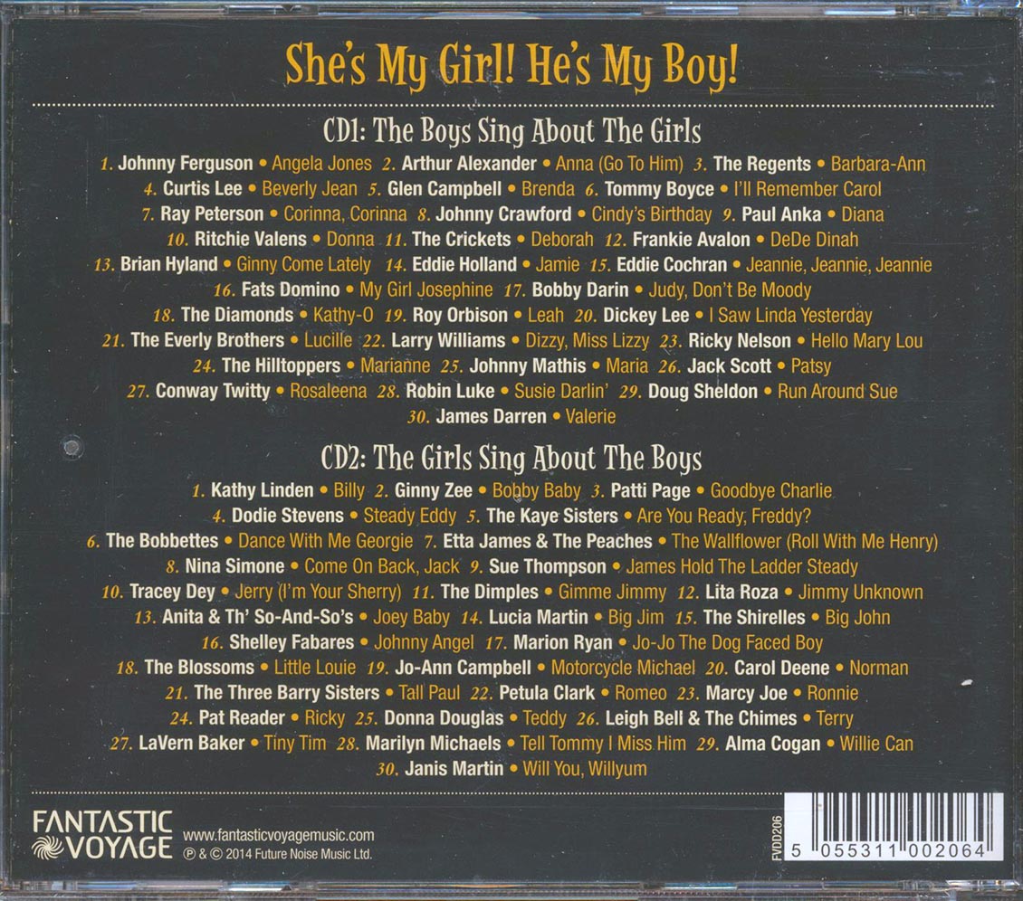 Various - She's My Girl! He's My Boy! (60 tracks) (2xCD)