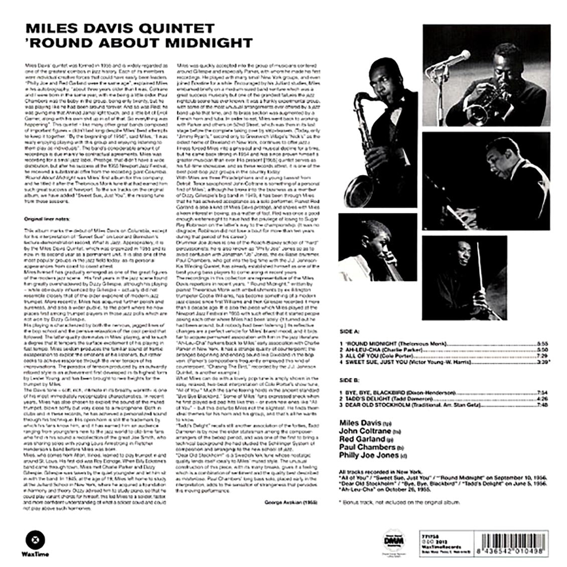 The Miles Davis Quintet - Round About Midnight (180g)