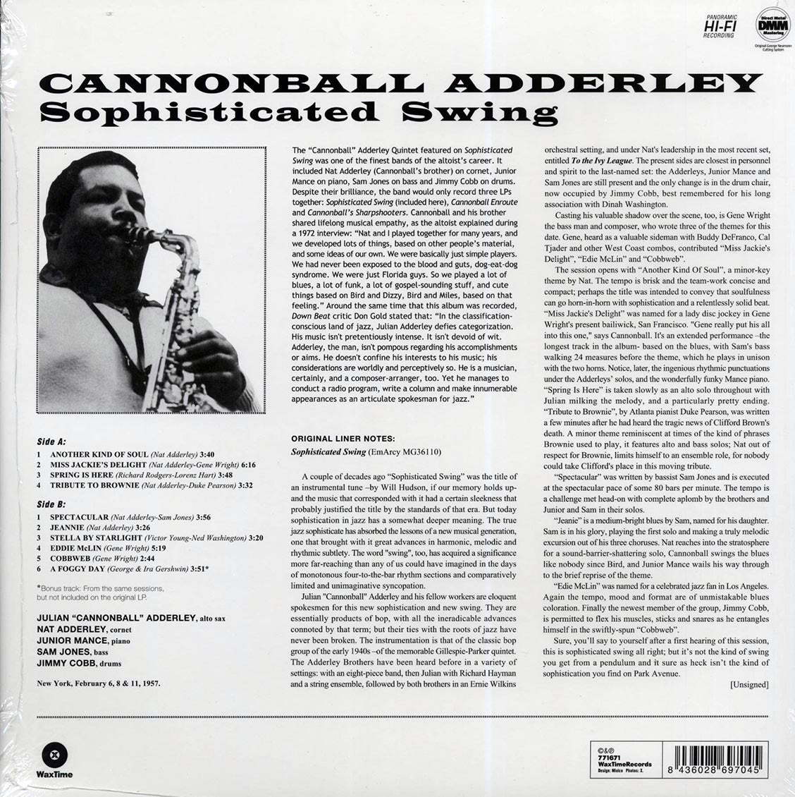 Cannonball Adderley - Sophisticated Swing (180g)
