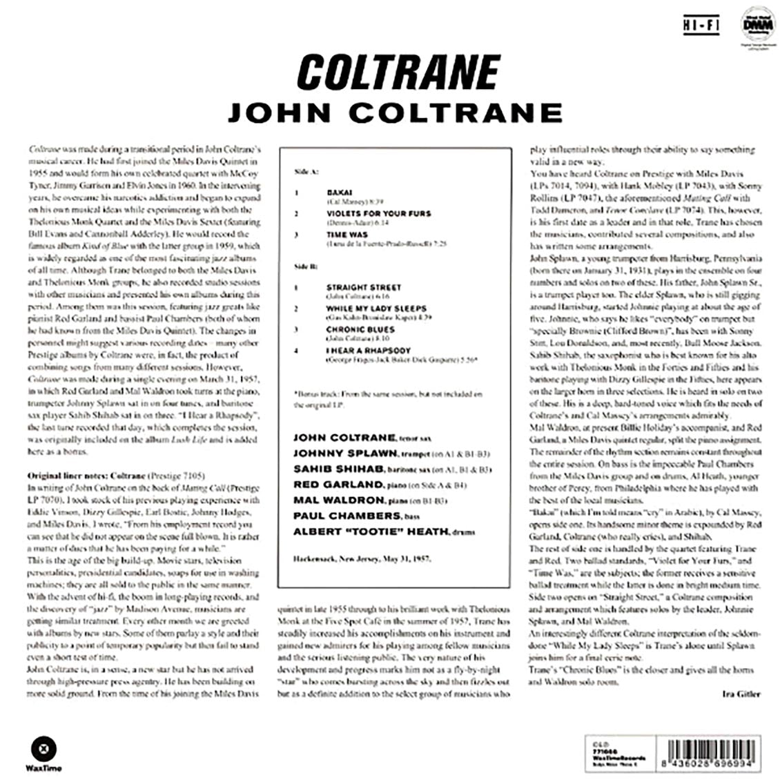 John Coltrane - Coltrane (180g)