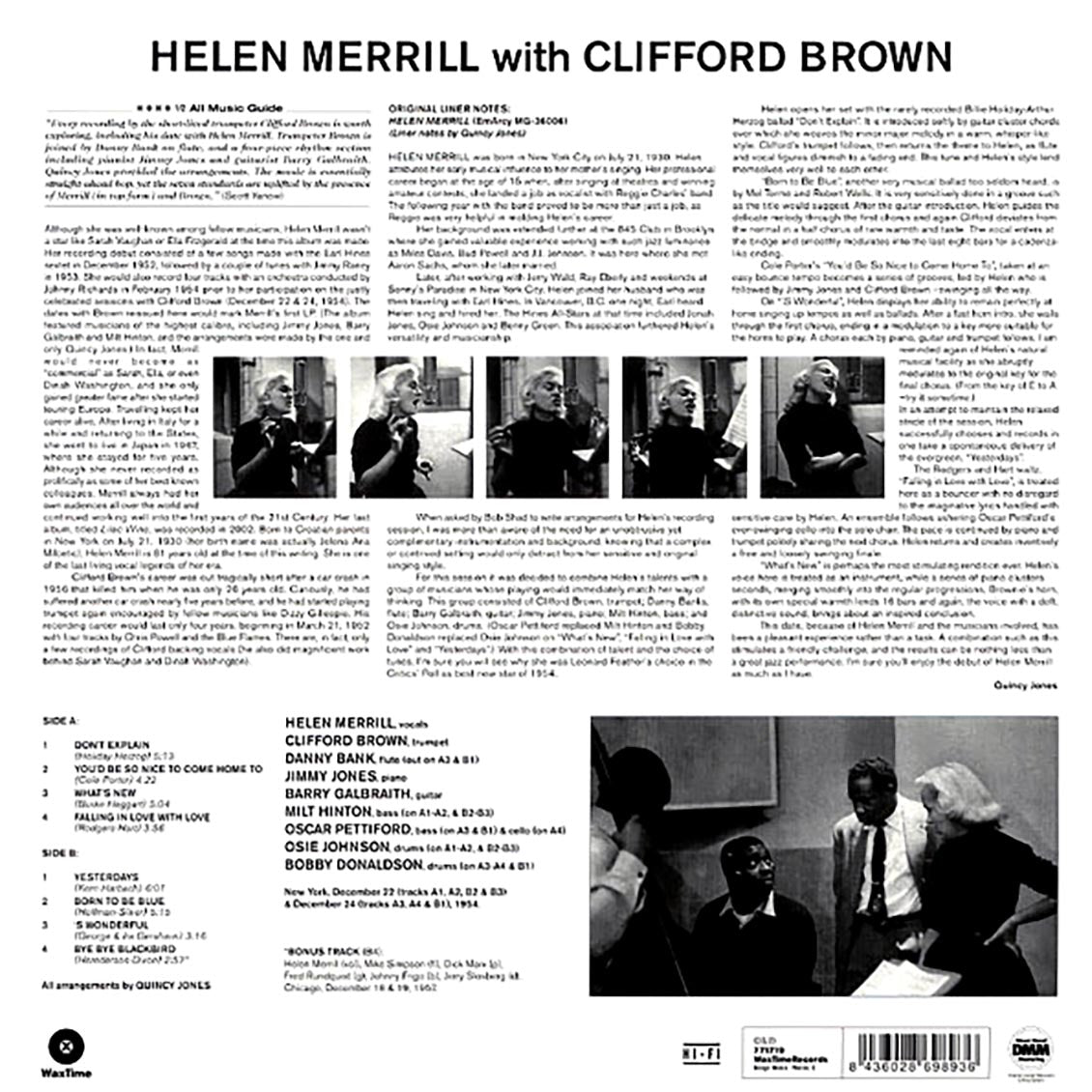 Helen Merrill, Clifford Brown - Helen Merrill With Clifford Brown (180g)