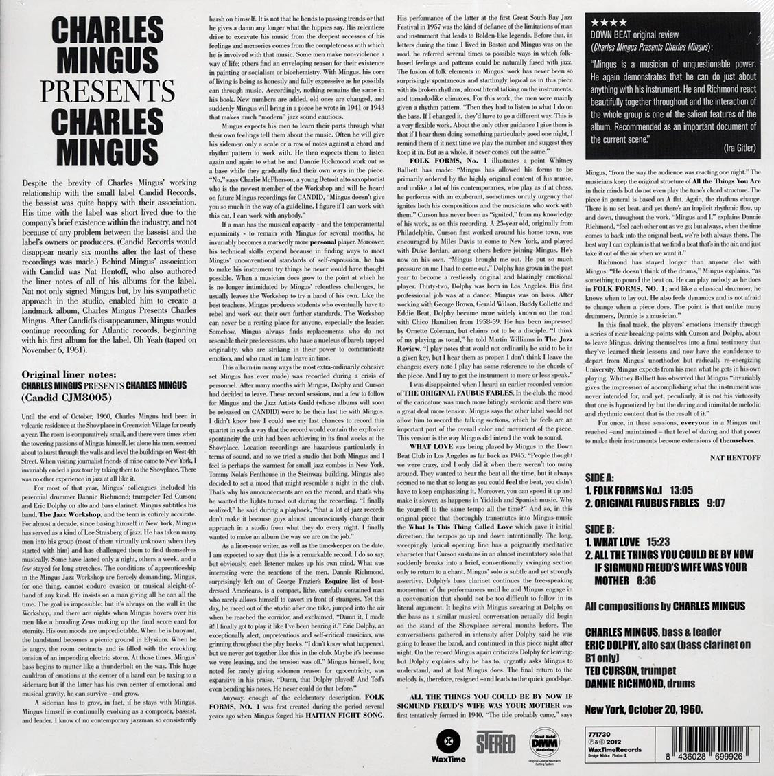 Charles Mingus - Charles Mingus Presents Charles Mingus (180g)