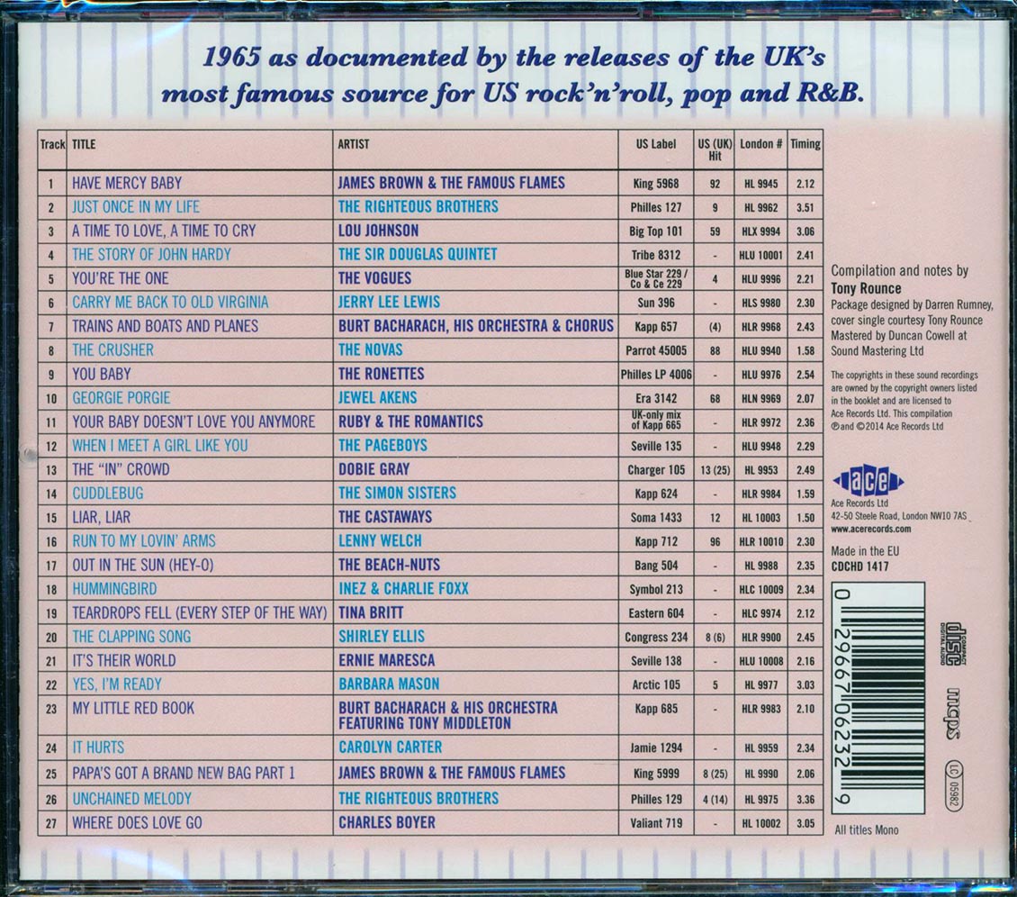 Various - The London American Label Year By Year: 1965 (27 tracks)