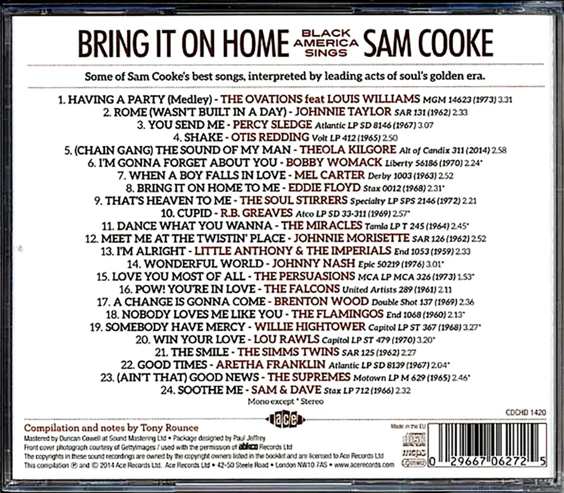 Various - Bring It On Home: Black America Sings Sam Cooke (24 tracks)