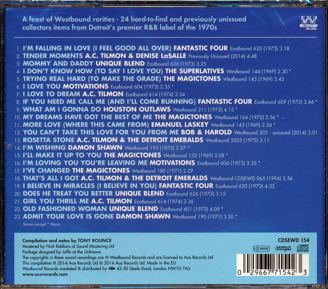Various - Good All Over: Rare Soul From The Westbound Records Vaults 1969-1975 (23 tracks)