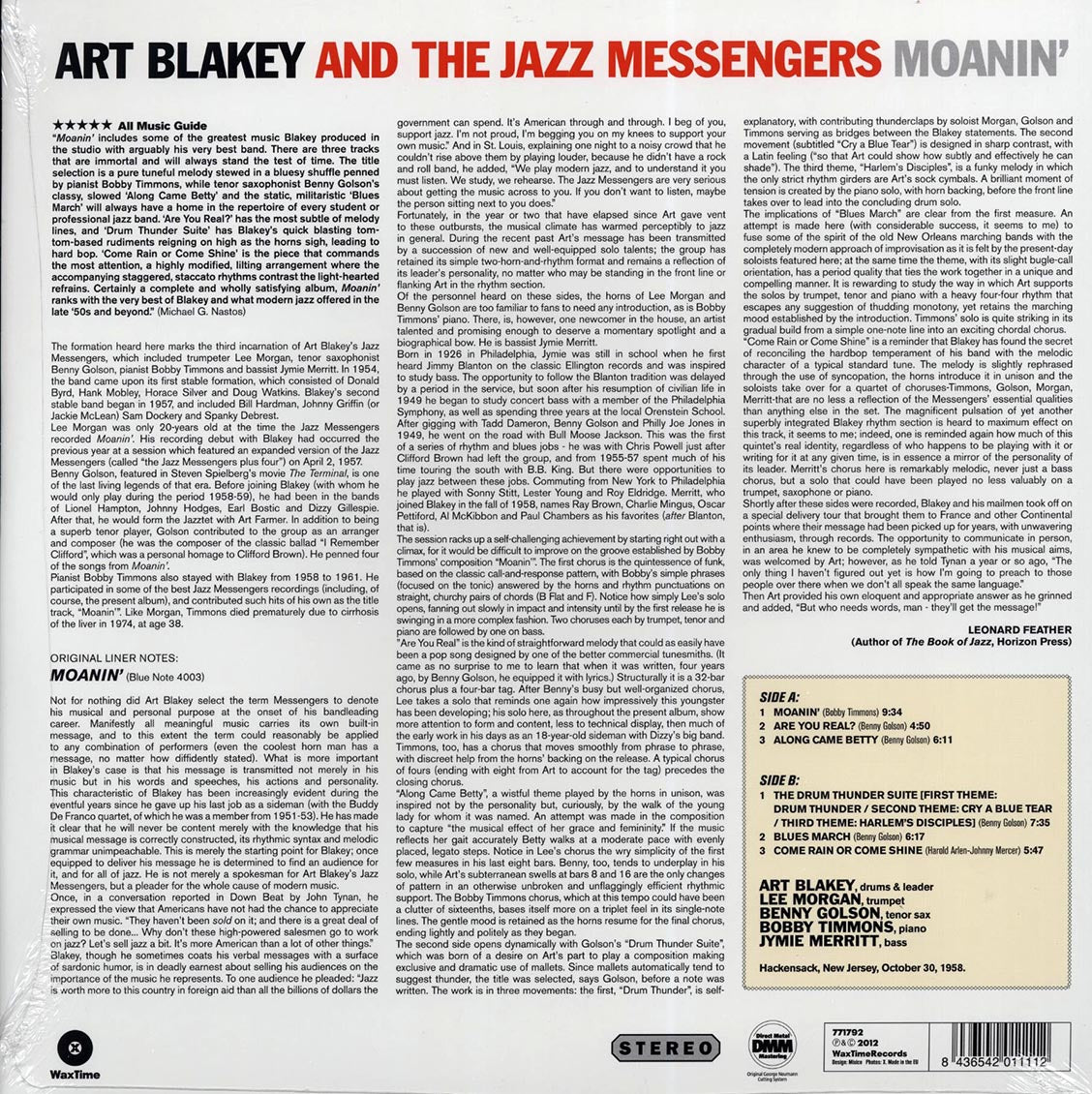 Art Blakey & The Jazz Messengers - Moanin' (180g)