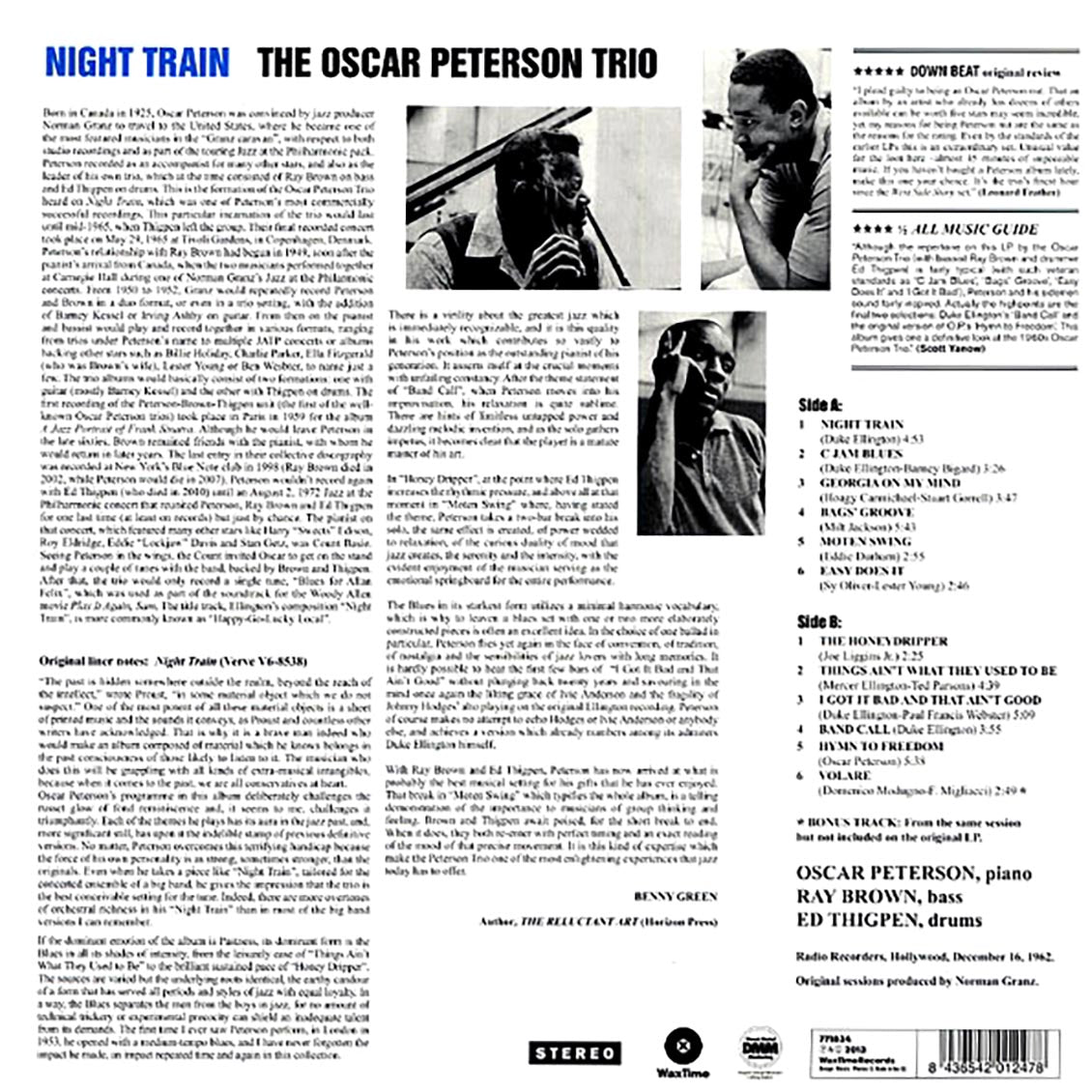 The Oscar Peterson Trio - Night Train (180g)