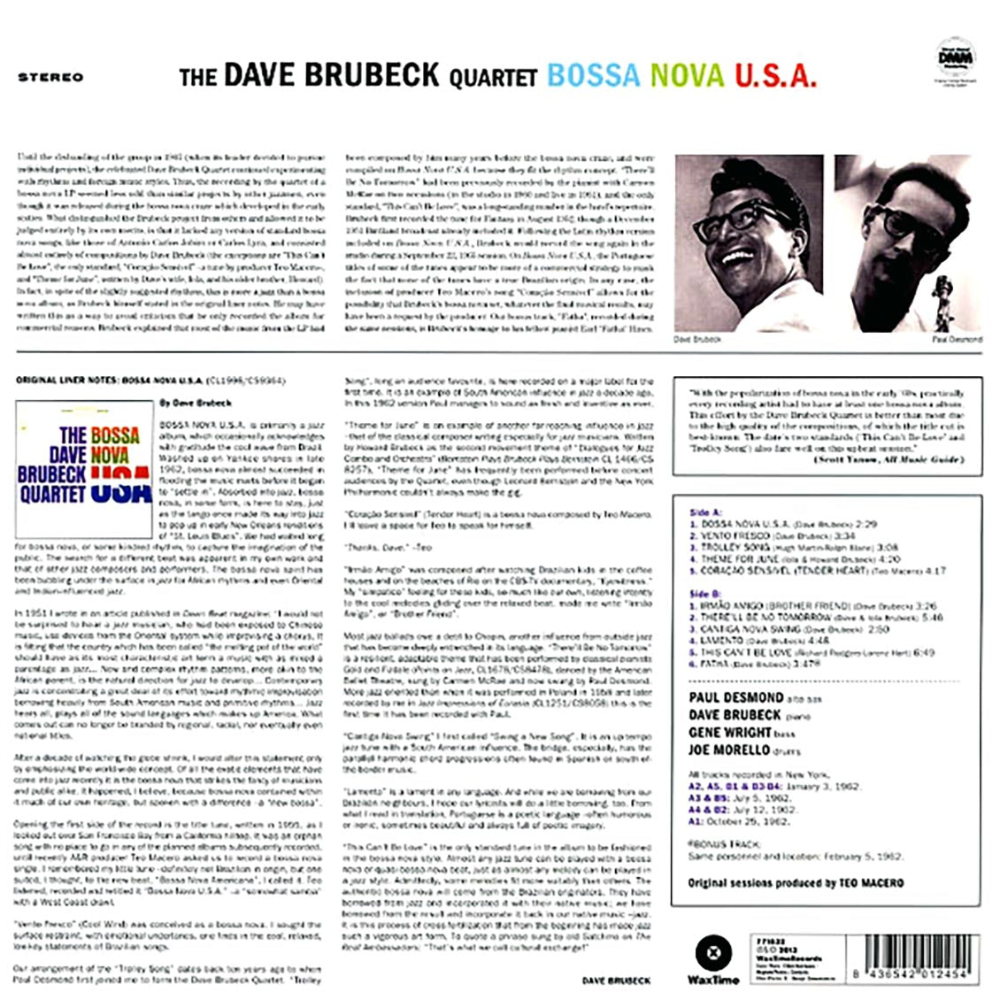 The Dave Brubeck Quartet - Bossa Nova USA (180g)