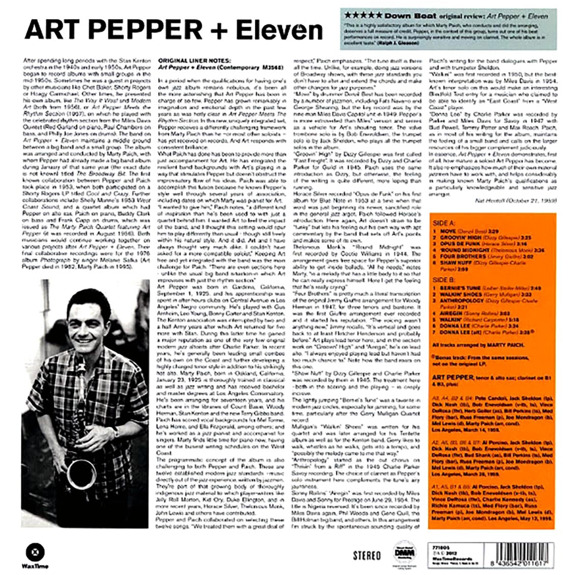 Art Pepper - Art Pepper Plus Eleven (180g)