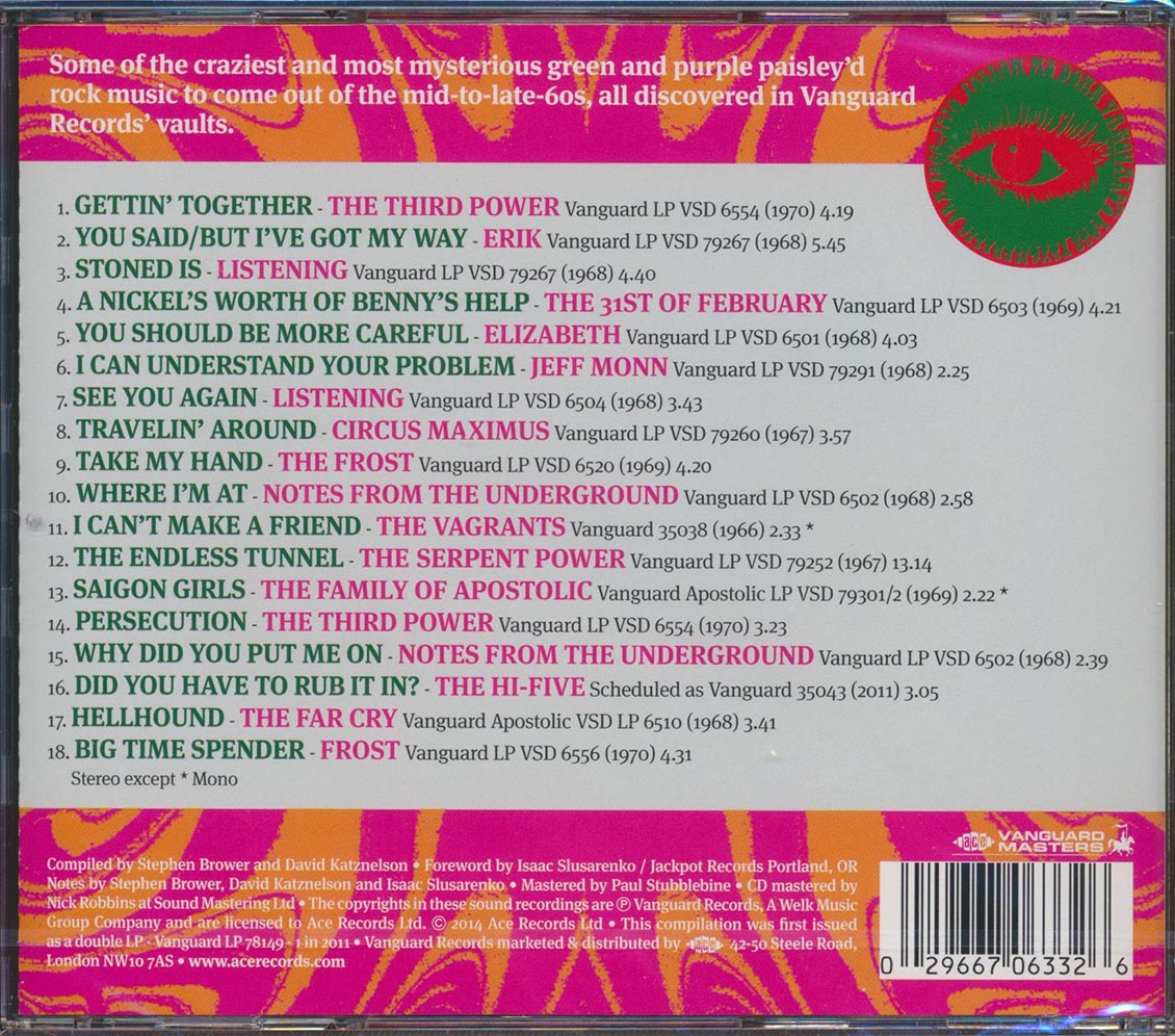 Various - Follow Me Down: Vanguard's Lost Psychedelic Era 1966-1970