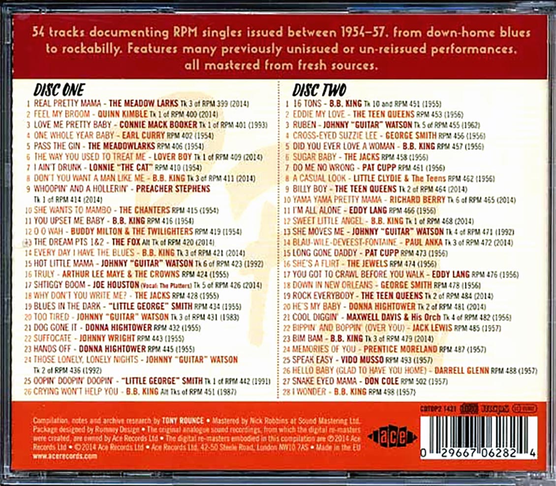 Various - Speak Easy: The RPM Records Story Volume 2: 1954-1957 (54 tracks)