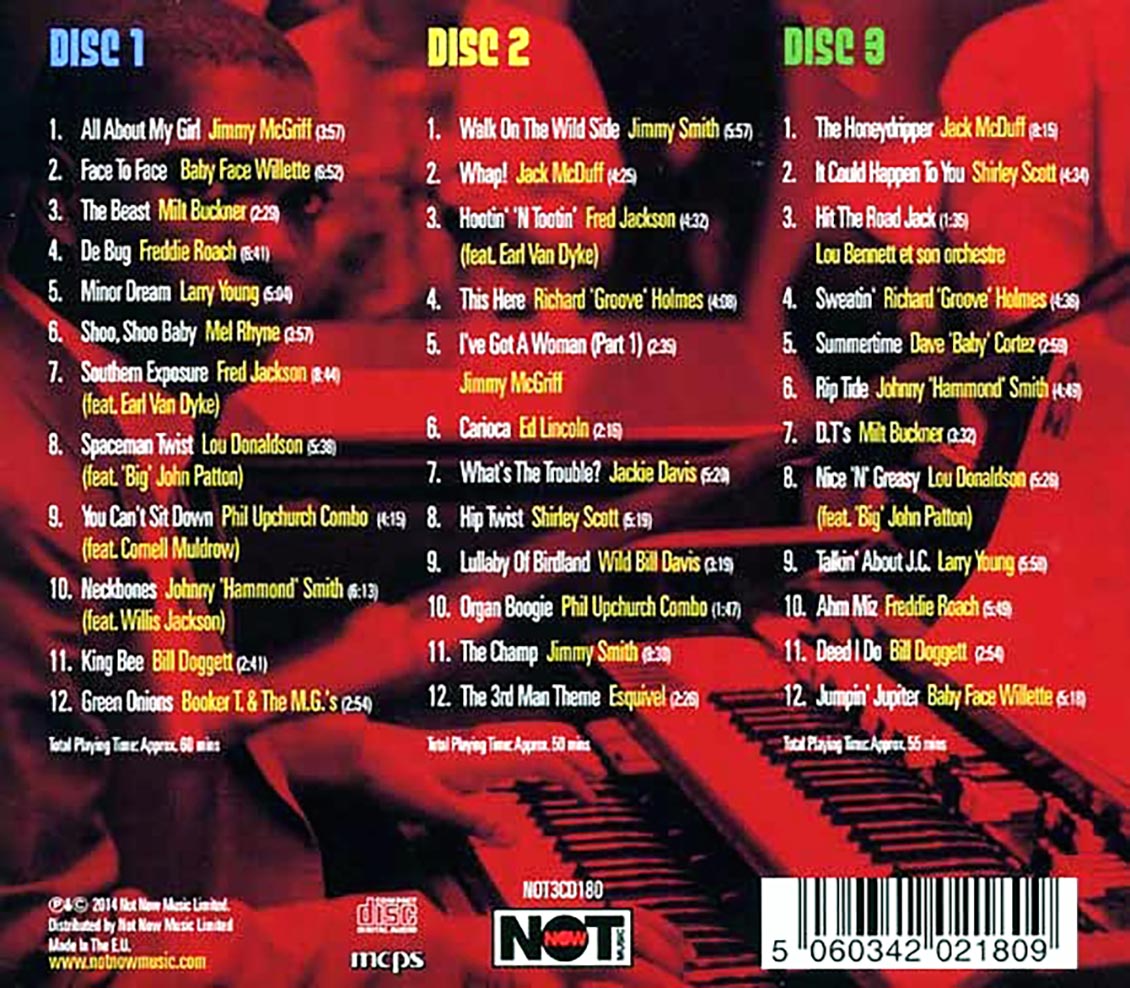 Various - Groovy Jazz Organ: Cool & Timeless Organ Classics (36 tracks) (3xCD) (deluxe 3-fold digipak)