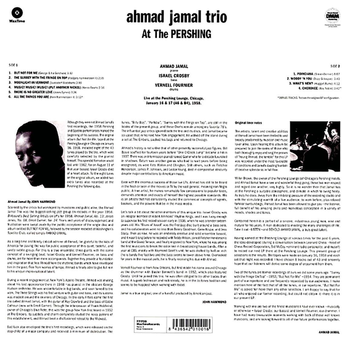 The Ahmad Jamal Trio - But Not For Me (Ahmad Jamal Trio At The Pershing) (180g)