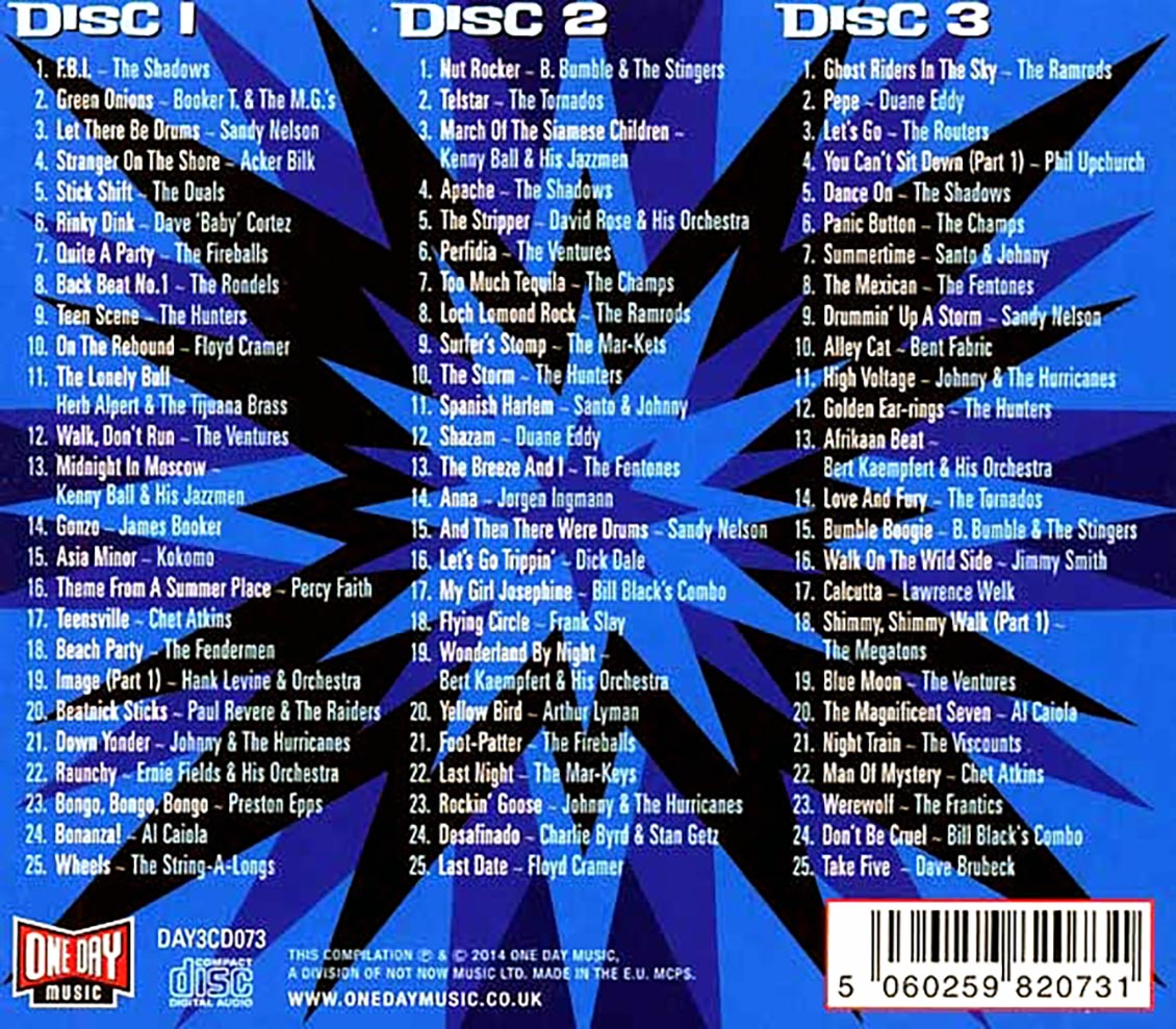 Various - Let's Go Trippin': The Greatest Instrumentals Of The '60s (75 tracks) (3xCD) (deluxe 3-fold digipak)